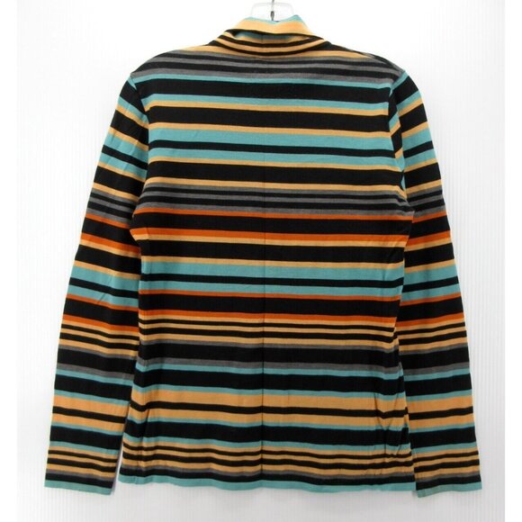 Missoni Sweater 8 Turtleneck Sport Pullover Striped Colorful 44 * - Picture 7 of 11